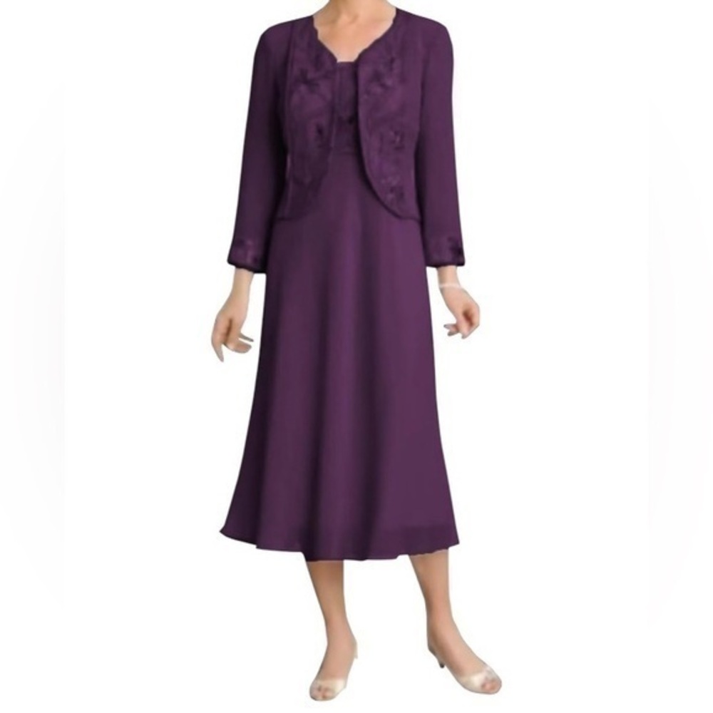 Vintage Scarlett Brand Purple Plum
Women's Dress & Jacket Set Size
8P Petite